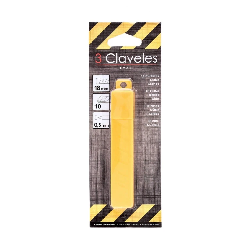 10 CUCHILLAS CUTTER 3 CLAVELES