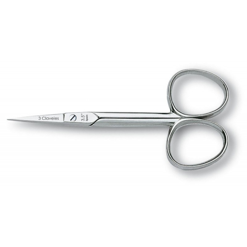 TIJERA CURVA PARA ENTELAR (3 CLAVELES 3.5¨-9cm)